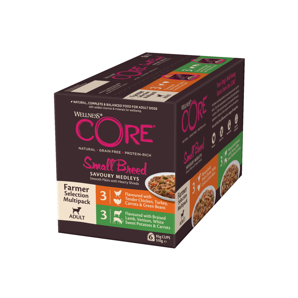 Wellness Core Wellness Core Medley Farmers Adult Wet Dog Food pet food packaging